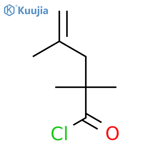 4-Pentenoyl chloride, 2,2,4-trimethyl- structure