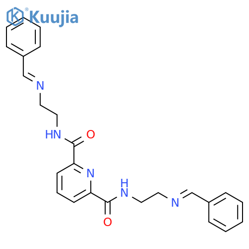 2,6-Pyridinedicarboxamide, N,N'-bis[2-[(phenylmethylene)amino]ethyl]- structure