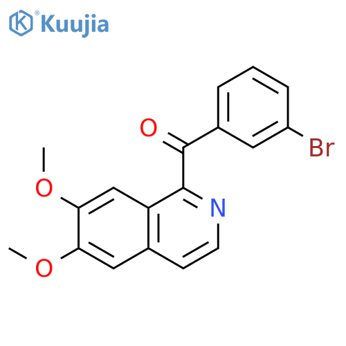 Methanone, (3-bromophenyl)(6,7-dimethoxy-1-isoquinolinyl)- structure