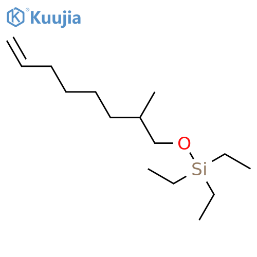 Silane, triethyl[(2-methyl-7-octenyl)oxy]- structure