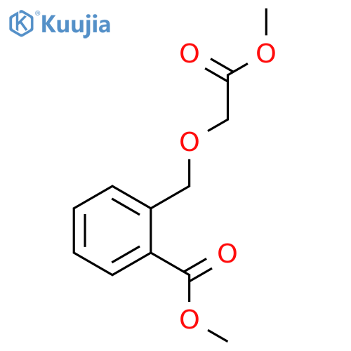 Benzoic acid, 2-[(2-methoxy-2-oxoethoxy)methyl]-, methyl ester structure