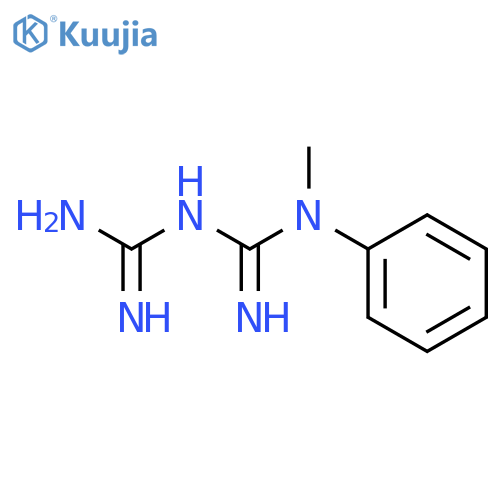 N'-(Diaminomethylene)-N-methyl-N-phenylguanidine hydrochloride structure
