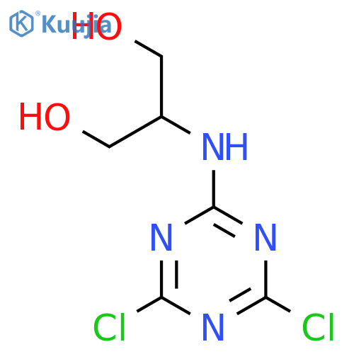 1,3-PROPANEDIOL, 2-[(4,6-DICHLORO-1,3,5-TRIAZIN-2-YL)AMINO]- structure
