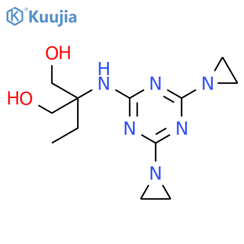 2-{[4,6-bis(aziridin-1-yl)-1,3,5-triazin-2-yl]amino}-2-ethylpropane-1,3-diol structure
