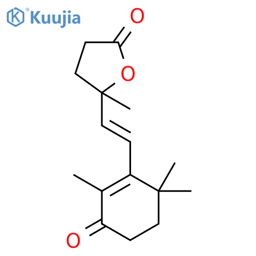 2(3H)-Furanone,dihydro-5-methyl-5-[2-(2,6,6-trimethyl-3-oxo-1-cyclohexen-1-yl)ethenyl]- structure