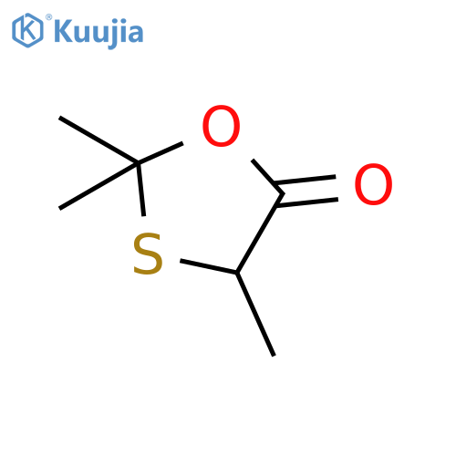 2,2,4-Trimethyl-1,3-oxathiolan-5-one structure