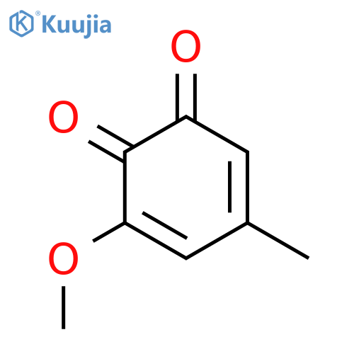 3,5-CYCLOHEXADIENE-1,2-DIONE, 3-METHOXY-5-METHYL- structure
