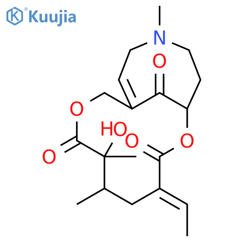 (1R,6R,7S,11Z)-4-ethylidene-7-hydroxy-6,7,14-trimethyl-2,9-dioxa-14-azabicyclo[9.5.1]heptadec-11-ene-3,8,17-trione structure
