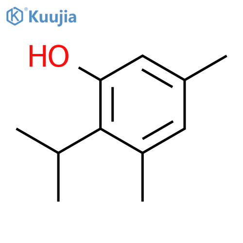 Phenol,3,5-dimethyl-2-(1-methylethyl)- structure
