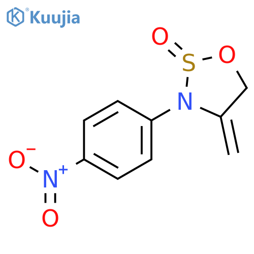 1,2,3-Oxathiazolidine, 4-methylene-3-(4-nitrophenyl)-, 2-oxide structure