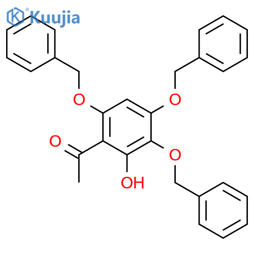 1-[3,4,6-Tris(benzyloxy)-2-hydroxyphenyl]ethan-1-one structure
