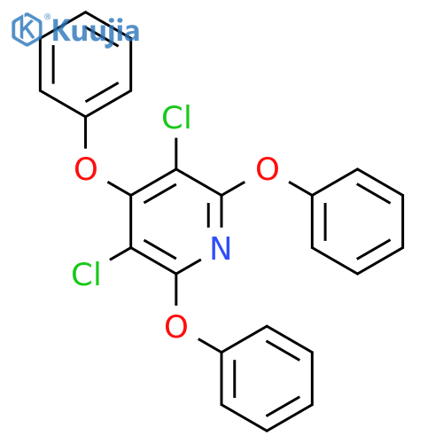 PYRIDINE, 3,5-DICHLORO-2,4,6-TRIPHENOXY- structure