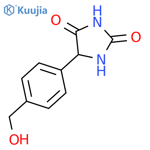 5-4-(hydroxymethyl)phenylimidazolidine-2,4-dione structure