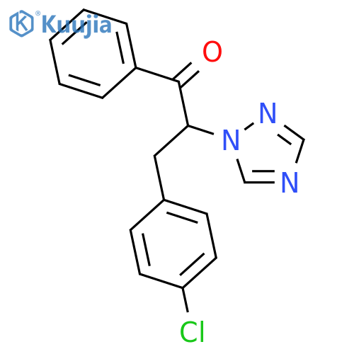 1-Propanone, 3-(4-chlorophenyl)-1-phenyl-2-(1H-1,2,4-triazol-1-yl)- structure