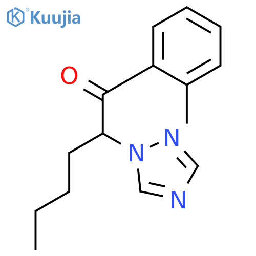 1-HEXANONE, 1-(2-METHYLPHENYL)-2-(1H-1,2,4-TRIAZOL-1-YL)- structure