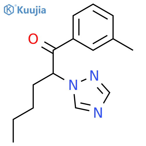 1-Hexanone, 1-(3-methylphenyl)-2-(1H-1,2,4-triazol-1-yl)- structure