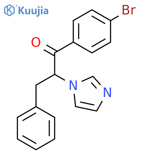 1-PROPANONE, 1-(4-BROMOPHENYL)-2-(1H-IMIDAZOL-1-YL)-3-PHENYL- structure
