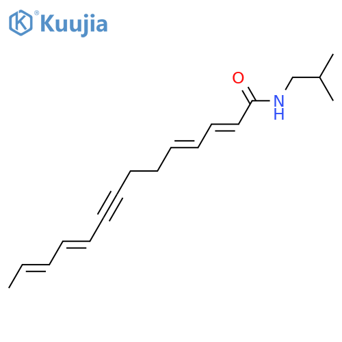 2,4,10,12-Tetradecatetraen-8-ynoic acid; (2E,4E,10E,12Z)-form, 2-Methylpropyl amide structure