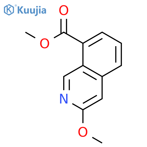 8-ISOQUINOLINECARBOXYLIC ACID, 3-METHOXY-, METHYL ESTER structure
