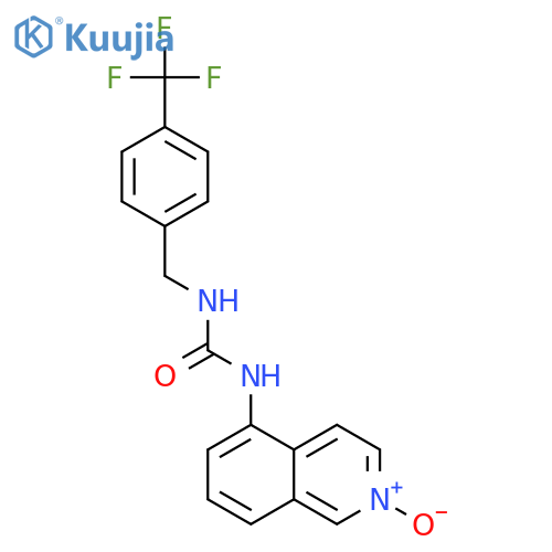 UREA, N-(2-OXIDO-5-ISOQUINOLINYL)-N'-[[4-(TRIFLUOROMETHYL)PHENYL]METHYL]- structure