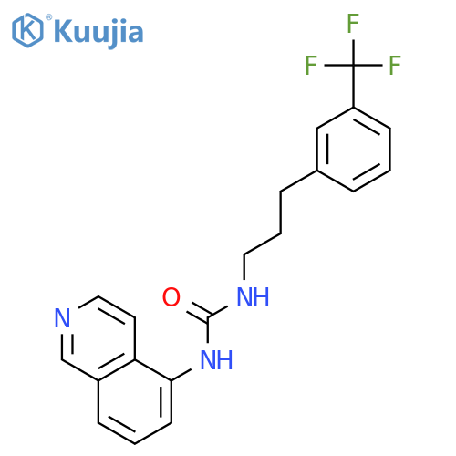UREA, N-5-ISOQUINOLINYL-N'-[3-[3-(TRIFLUOROMETHYL)PHENYL]PROPYL]- structure