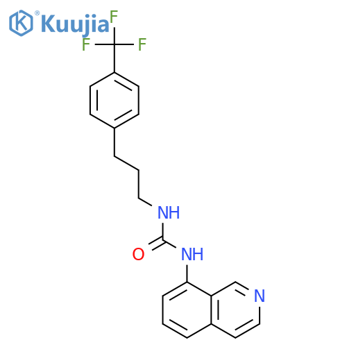 UREA, N-8-ISOQUINOLINYL-N'-[3-[4-(TRIFLUOROMETHYL)PHENYL]PROPYL]- structure