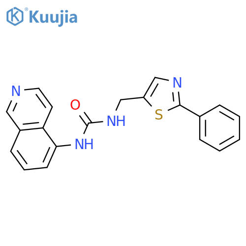 UREA, N-5-ISOQUINOLINYL-N'-[(2-PHENYL-5-THIAZOLYL)METHYL]- structure