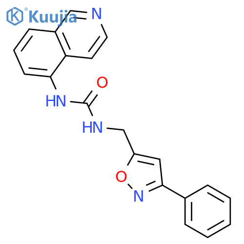Urea, N-5-isoquinolinyl-N'-[(3-phenyl-5-isoxazolyl)methyl]- structure