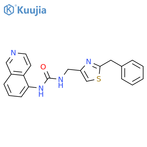 Urea, N-5-isoquinolinyl-N'-[[2-(phenylmethyl)-4-thiazolyl]methyl]- structure