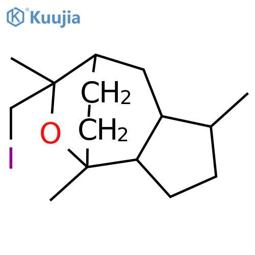 1,4-Ethano-1H-cyclopent[c]oxepin, octahydro-3-(iodomethyl)-1,3,6-trimethyl-, (1R,3R,4S,5aS,6S,8aS)-rel- structure