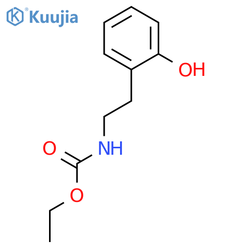 CARBAMIC ACID, [2-(2-HYDROXYPHENYL)ETHYL]-, ETHYL ESTER structure