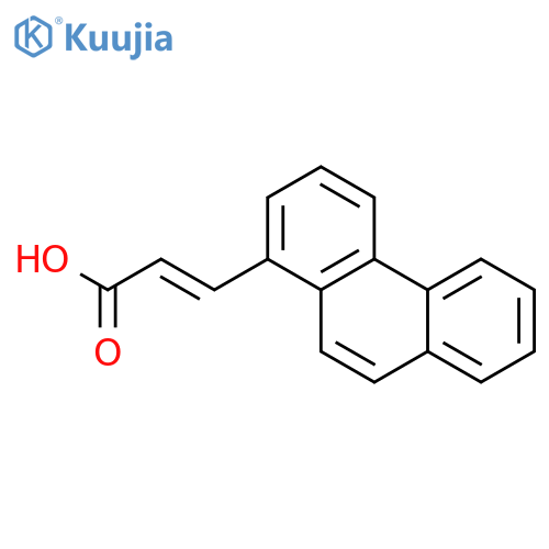 2-PROPENOIC ACID, 3-(1-PHENANTHRENYL)-, (2E)- structure