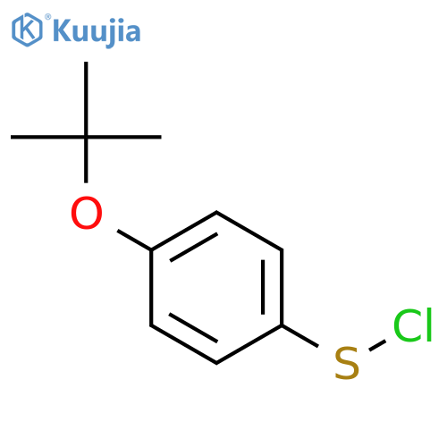Benzenesulfenyl chloride, 4-(1,1-dimethylethoxy)- structure
