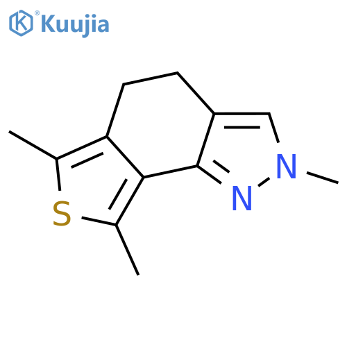 2H-Thieno[3,4-g]indazole, 4,5-dihydro-2,6,8-trimethyl- structure