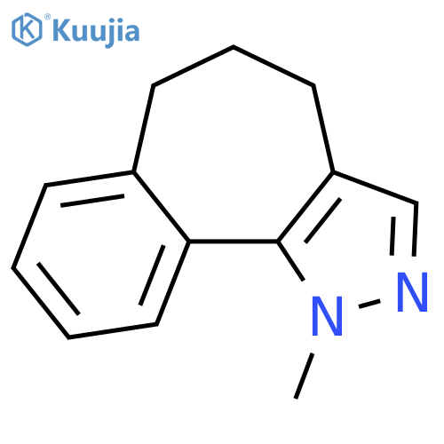 BENZO[6,7]CYCLOHEPTA[1,2-C]PYRAZOLE, 1,4,5,6-TETRAHYDRO-1-METHYL- structure