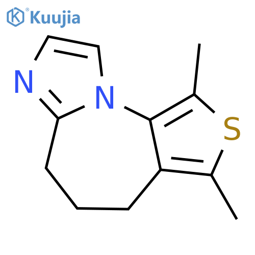 4H-IMIDAZO[1,2-A]THIENO[3,4-F]AZEPINE, 5,6-DIHYDRO-1,3-DIMETHYL- structure