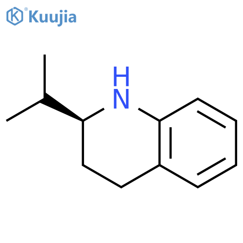 Quinoline, 1,2,3,4-tetrahydro-2-(1-methylethyl)-, (2S)- (9CI) structure