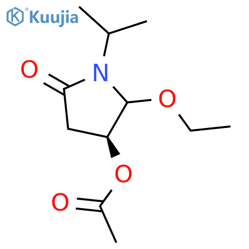 2-Pyrrolidinone, 4-(acetyloxy)-5-ethoxy-1-(1-methylethyl)-, (4S)- structure