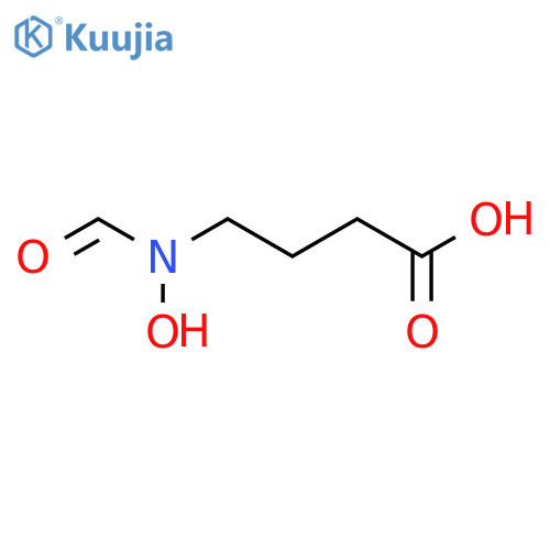 4-(N-Hydroxyformamido)butanoic acid structure