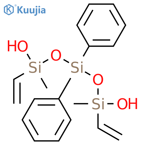 1,5-Trisiloxanediol, 1,5-diethenyl-1,5-dimethyl-3,3-diphenyl- structure