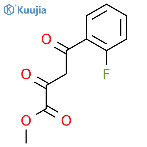 Methyl 4-(2-fluorophenyl)-2,4-dioxobutanoate structure