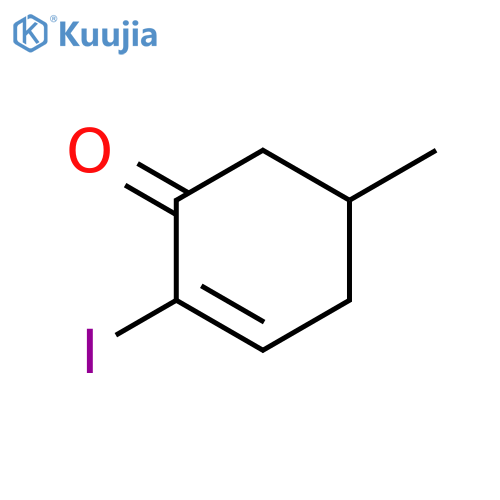 2-CYCLOHEXEN-1-ONE, 2-IODO-5-METHYL- structure