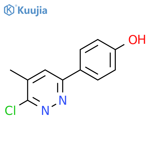 Phenol, 4-(6-chloro-5-methyl-3-pyridazinyl)- structure
