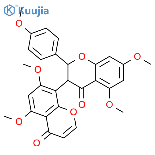 2,3-Dihydro-5,5',7,7'-tetrahydroxy-2-(4-hydroxyphenyl)[3,8'-bi-4H-1-benzopyran]-4,4'-dione; Penta- Me ether structure