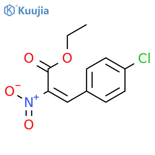 2-PROPENOIC ACID, 3-(4-CHLOROPHENYL)-2-NITRO-, ETHYL ESTER, (2E)- structure