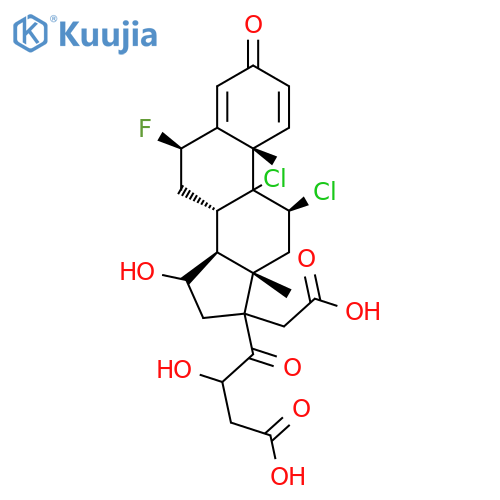 Pregna-1,4-diene-3,20-dione,17,21-bis(acetyloxy)-9,11-dichloro-6-fluoro-, (6b,11b)- (9CI) structure