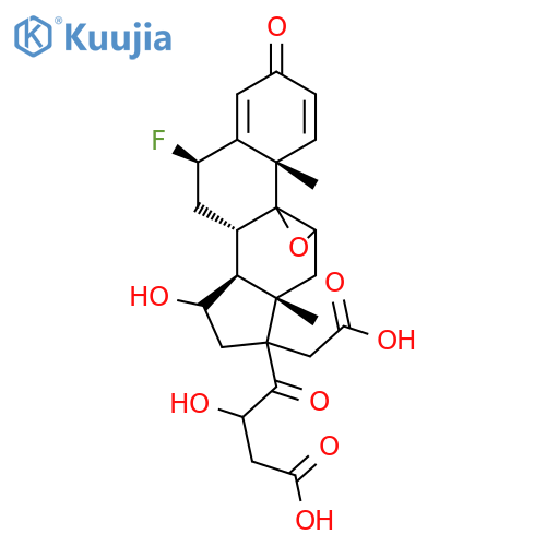Pregna-1,4-diene-3,20-dione,17,21-bis(acetyloxy)-9,11-epoxy-6-fluoro-, (6b,9b,11b)- (9CI) structure