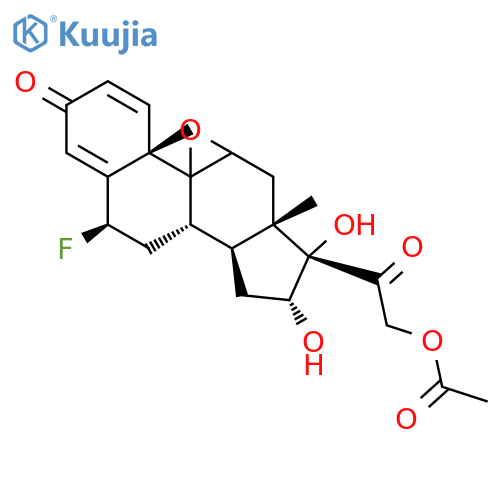 Pregna-1,4-diene-3,20-dione,21-(acetyloxy)-9,11-epoxy-6-fluoro-16,17-dihydroxy-, (6b,9b,11a,16a)- (9CI) structure