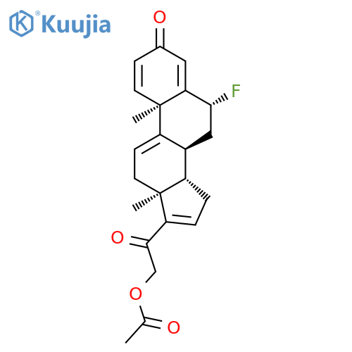 6 β-Fluoro-21-hydroxypregna-1,4,9(11),16-Tetraene-3,20-dione 21-Acetate structure