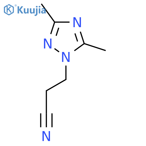 3-(3,5-Dimethyl-1H-1,2,4-triazol-1-yl)propanenitrile structure